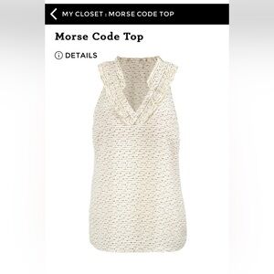 CAbi Cream Polka Dot Blouse